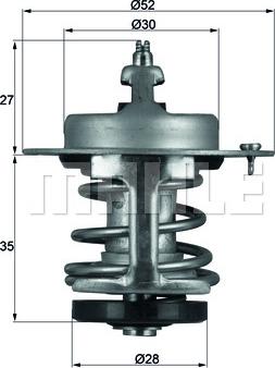 MAHLE TX 69 79 - Termostat, środek chłodzący www.parts5.com