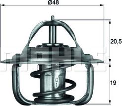 MAHLE TX 1 92 D - Thermostat, coolant parts5.com