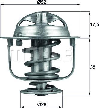 MAHLE TX 119 82D - Termostat,lichid racire www.parts5.com