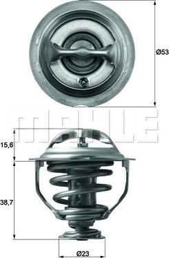 MAHLE TX 117 95D - Thermostat d'eau www.parts5.com