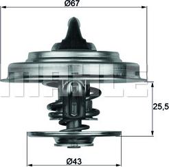 MAHLE TX 18 83 - Thermostat, coolant parts5.com