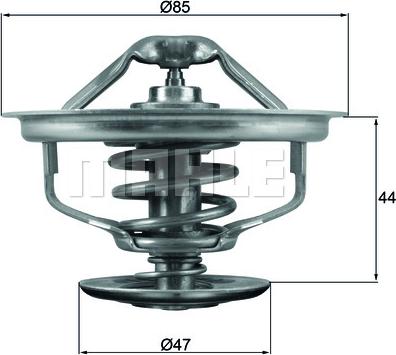 MAHLE TX 127 83D - Термостат, охлаждающая жидкость www.parts5.com