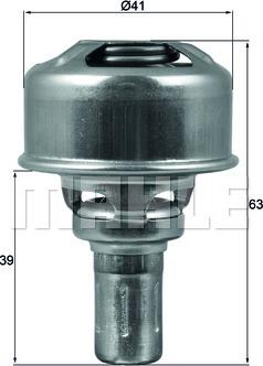 MAHLE TX 174 86 - Termostat, rashladna tečnost www.parts5.com