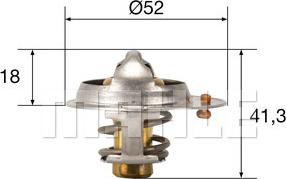 MAHLE TX 85 82 - Thermostat, coolant www.parts5.com