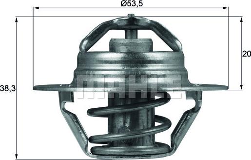 MAHLE TX 88 82D - Termostat,lichid racire www.parts5.com