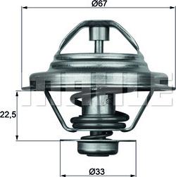 MAHLE TX 24 87D - Termostaat,Jahutusvedelik www.parts5.com