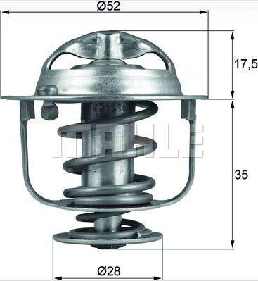 MAHLE TX 288 82D - Termostat, chladivo www.parts5.com