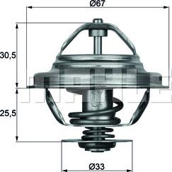 MAHLE TX 27 80D - Thermostat, Kühlmittel www.parts5.com