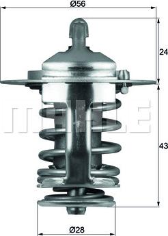 MAHLE TX 70 82 - Thermostat, Kühlmittel www.parts5.com