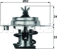 MAHLE TX 7 83D - Termostaat,Jahutusvedelik www.parts5.com