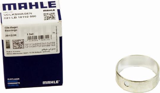 MAHLE 029 LB 18192 000 - Bush, rocker arm www.parts5.com