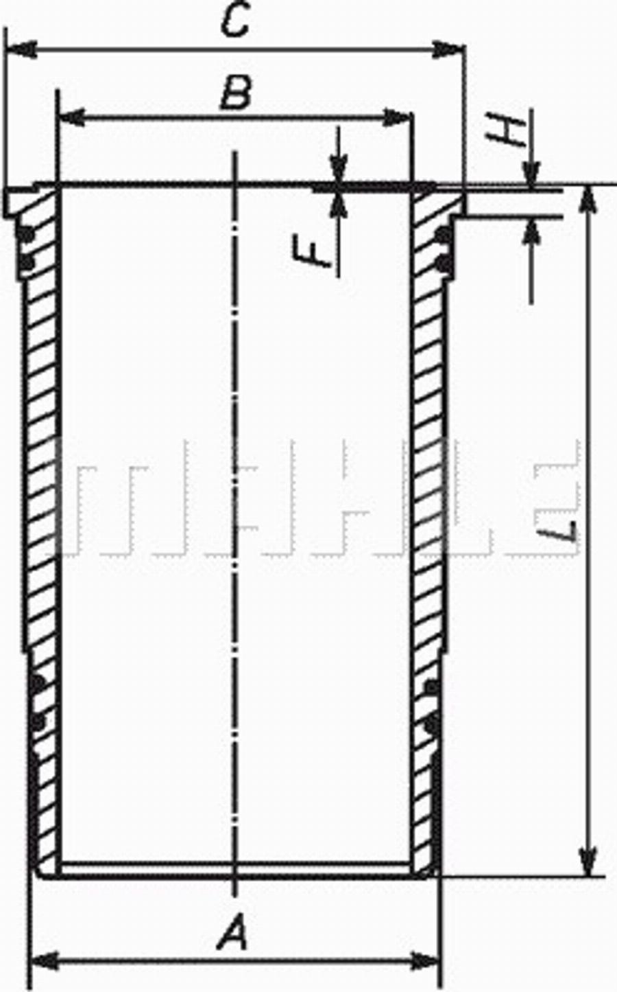 MAHLE 227WN37 - Ремонтен к-кт, бутало / риза www.parts5.com