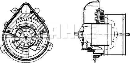 MAHLE AB 57 000P - Interior Blower www.parts5.com