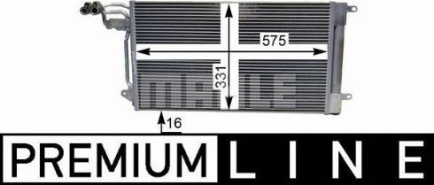 MAHLE AC 566 000P - Condensator, climatizare www.parts5.com