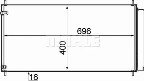 MAHLE AC 799 001S - Condenser, air conditioning www.parts5.com