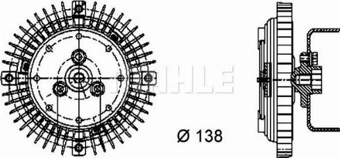 MAHLE CFC 46 000P - Sidur, radiaatoriventilaator www.parts5.com