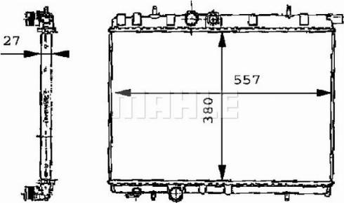 MAHLE CR 500 000P - Радиатор, охлаждение двигателя www.parts5.com