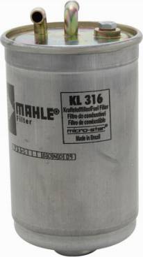 MAHLE KL 316 - Топливный фильтр www.parts5.com