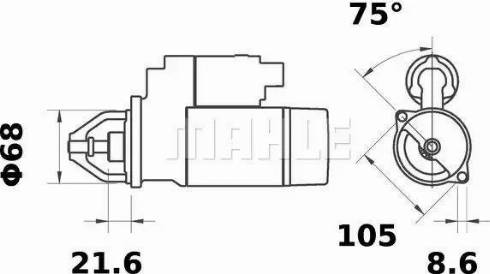 MAHLE MS 427 - Démarreur www.parts5.com