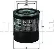 MAHLE OC 123 - Filtr oleju www.parts5.com