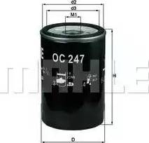 MAHLE OC 247 - Filtru ulei www.parts5.com