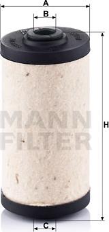 Mann-Filter BFU 707 - Filtro combustible www.parts5.com