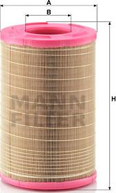 Mann-Filter C 25 730/1 - Air Filter www.parts5.com