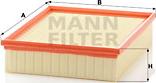 Mann-Filter C 26 168/2 - Въздушен филтър www.parts5.com