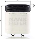 Mann-Filter CP 27 001 - Vzduchový filter www.parts5.com