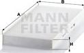 Mann-Filter CU 4054 - Фильтр воздуха в салоне www.parts5.com