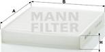 Mann-Filter CU 2440 - Фильтр воздуха в салоне www.parts5.com