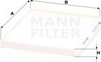 Mann-Filter CU 24 013 - Фильтр воздуха в салоне www.parts5.com