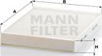 Mann-Filter CU 2842 - Szűrő, utastér levegő parts5.com