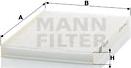 Mann-Filter CU 2218 - Szűrő, utastér levegő www.parts5.com