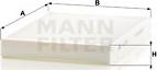 Mann-Filter CU 2733 - Filter, interior air parts5.com