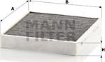 Mann-Filter CUK 26 010 - Filtr, vzduch v interiéru www.parts5.com