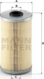 Mann-Filter P 726 x - Топливный фильтр www.parts5.com