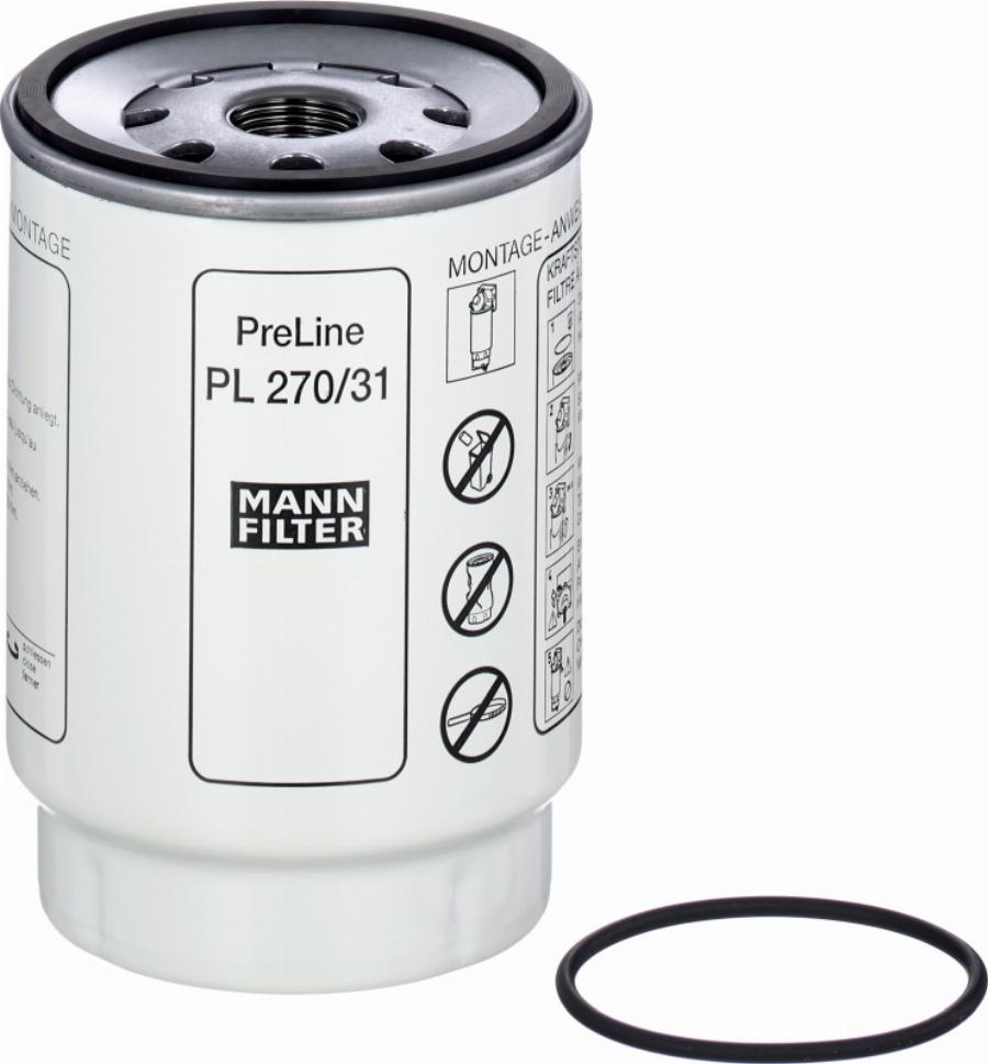 Mann-Filter PL 270/31 Z - Fuel filter www.parts5.com