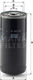 Mann-Filter W 962/53 - Filtro de aceite www.parts5.com