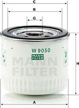 Mann-Filter W 9050 - Oil Filter www.parts5.com