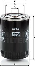 Mann-Filter W 9066 - Масляный фильтр www.parts5.com