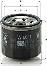 Mann-Filter W 6011 - Oil Filter parts5.com