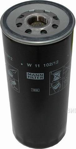 Mann-Filter W 11 102/12 - Oil Filter parts5.com