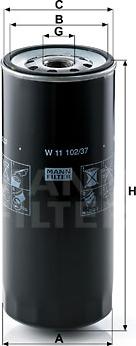 Mann-Filter W 11 102/37 - Oil Filter parts5.com
