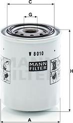 Mann-Filter W 8010 - Öljynsuodatin www.parts5.com