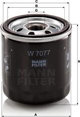 Mann-Filter W 7077 - Filtro de aceite www.parts5.com