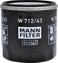 Mann-Filter W 712/43 - Oil Filter www.parts5.com