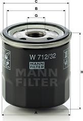 Mann-Filter W 712/32 - Filter za ulje www.parts5.com