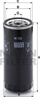 Mann-Filter W 730 - Filtro de aceite www.parts5.com