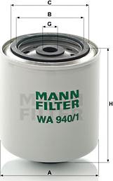 Mann-Filter WA 940/1 - Coolant Filter www.parts5.com
